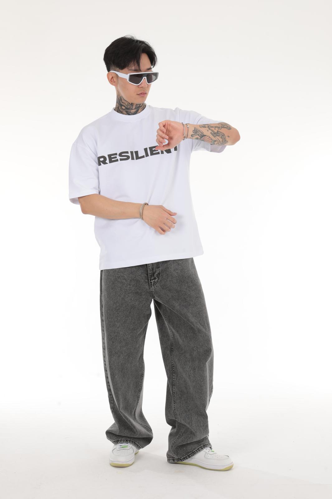 RESILIENT BEDRUCKTES OVERSIZE T-SHIRT