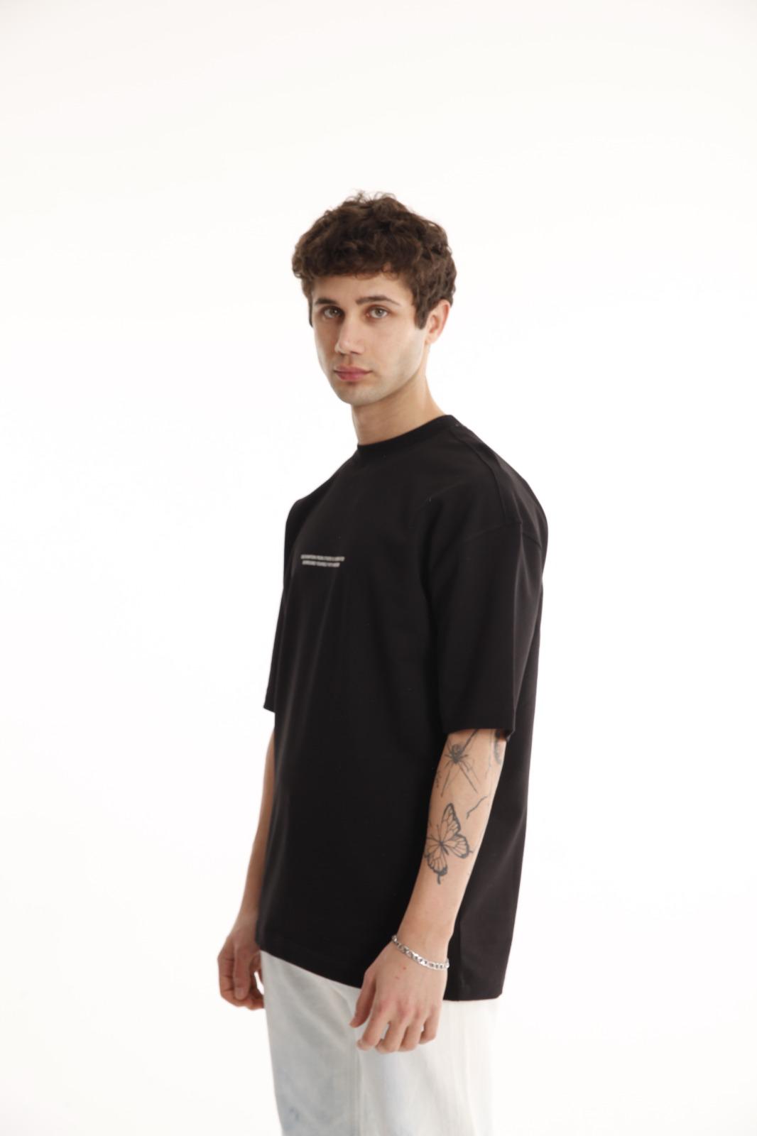 THE REAL FUTURE STARTS NOW BEDRUCKTES OVERSIZE T-SHIRT