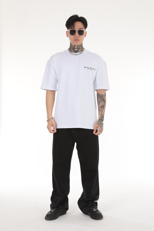 NEED TO FEEL ALIVE BEDRUCKTES OVERSIZE T-SHIRT