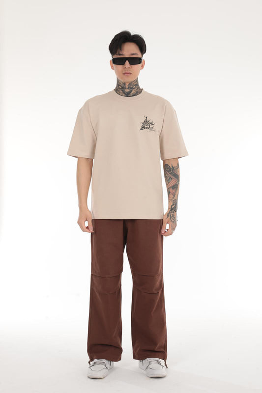 THE WISOOM OF THE SANDS BEDRUCKTES OVERSIZE T-SHIRT