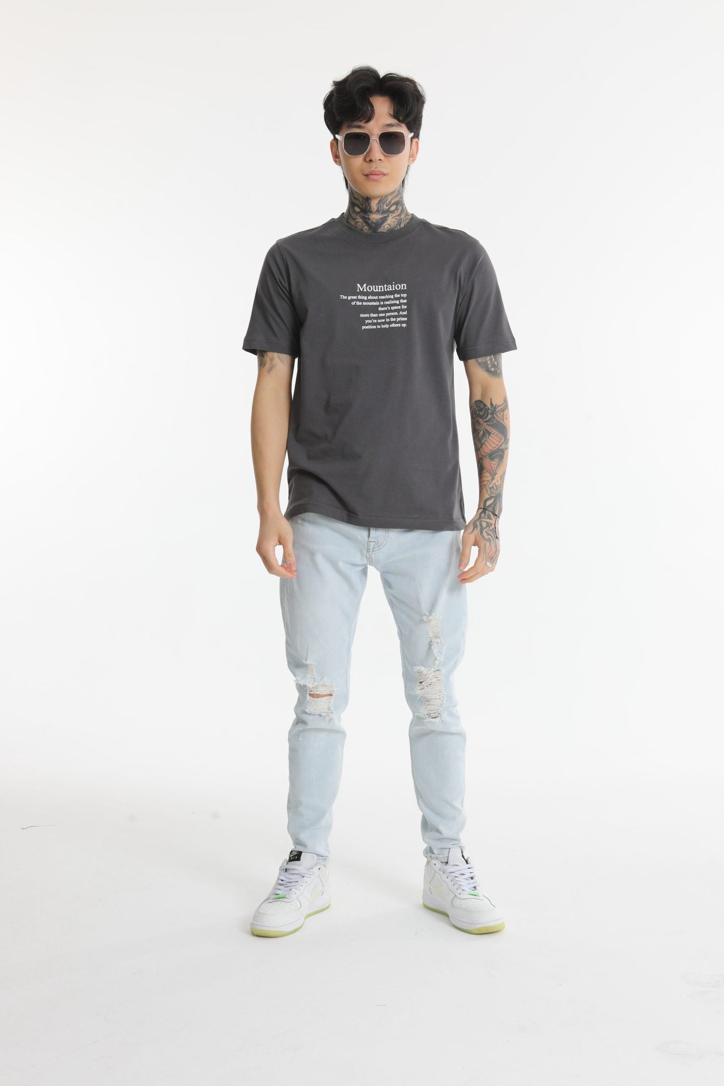 MOUNTAION BEDRUCKTES T-SHIRT