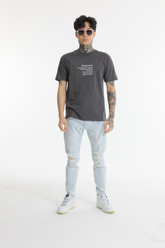 MOUNTAION BEDRUCKTES T-SHIRT
