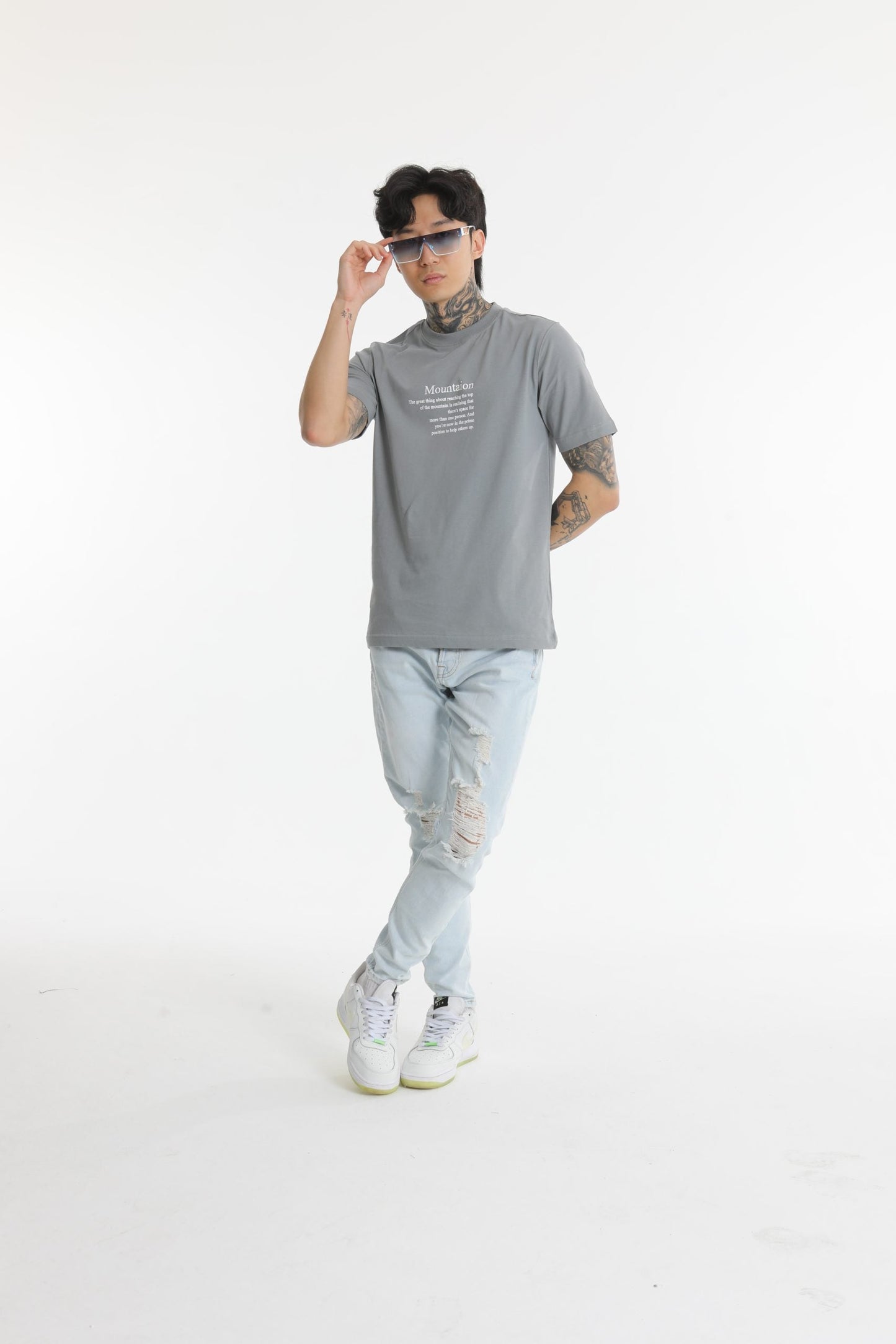 MOUNTAION BEDRUCKTES T-SHIRT