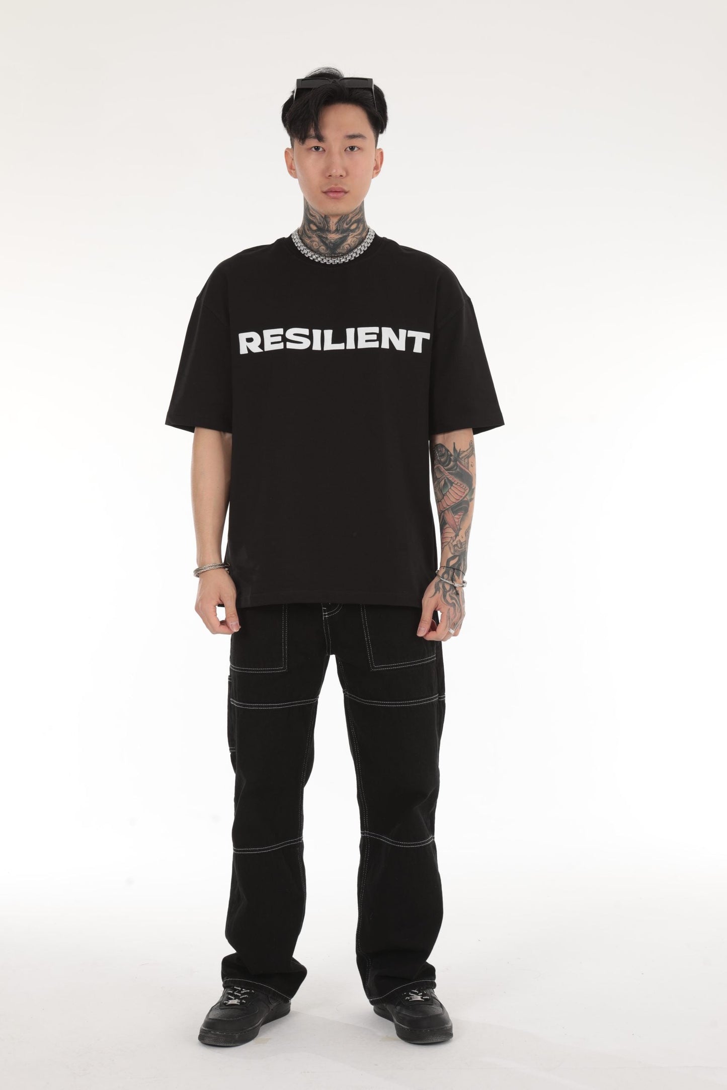 RESILIENT BEDRUCKTES OVERSIZE T-SHIRT