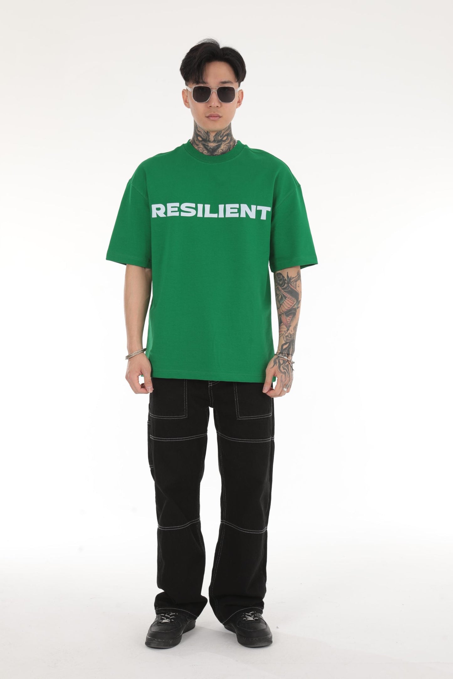 RESILIENT BEDRUCKTES OVERSIZE T-SHIRT