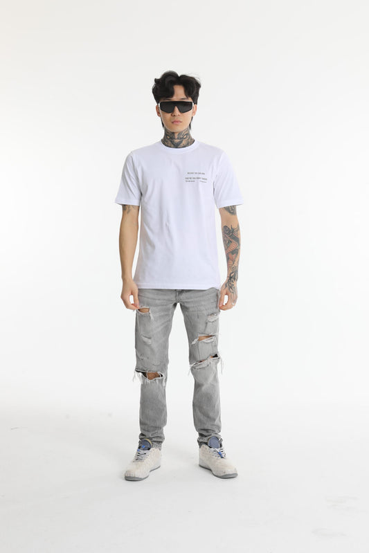 BELIVE YOU CAN AND YOU´RE HALFWAY THERE BEDRUCKTES T-SHIRT