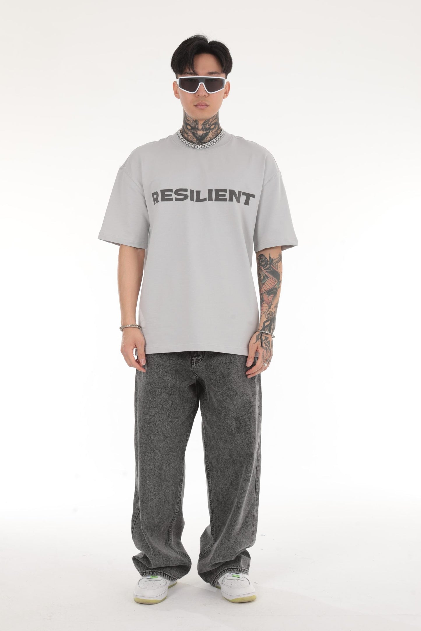 RESILIENT BEDRUCKTES OVERSIZE T-SHIRT