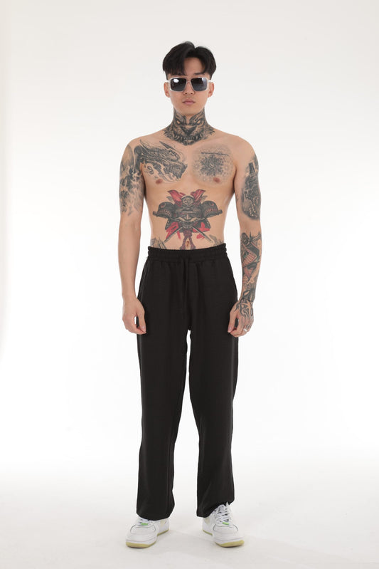 HERREN HOSE IN LEINENOPTIK