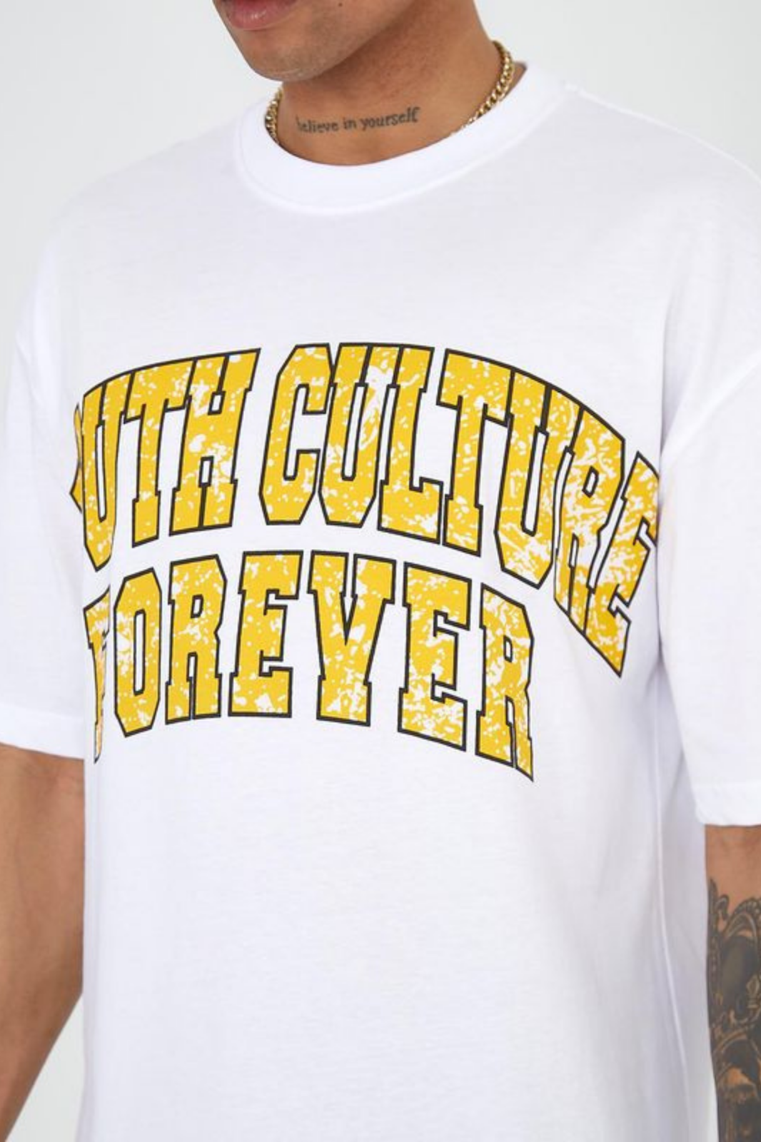 YOUTH CULTURE FOREVER BEDRUCKTES OVERSIZE T-SHIRT