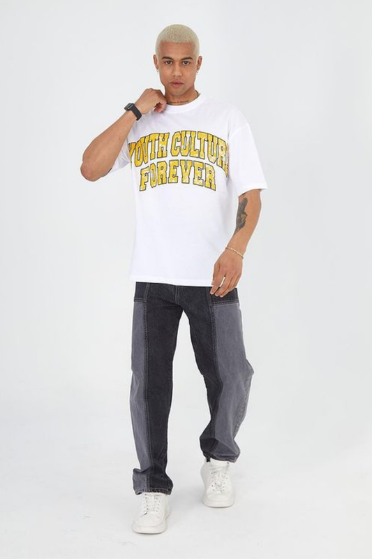 YOUTH CULTURE FOREVER BEDRUCKTES OVERSIZE T-SHIRT