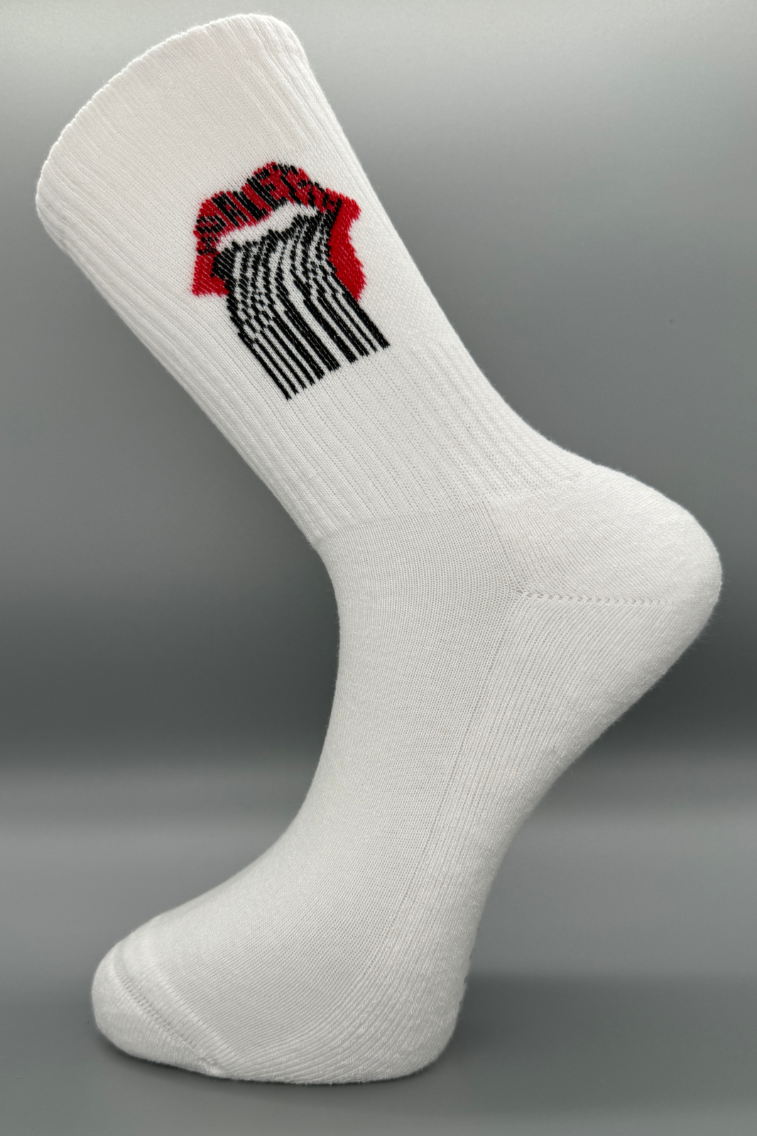 HURLETTH TENNISSOCKEN MIT LIPPENMUSTER