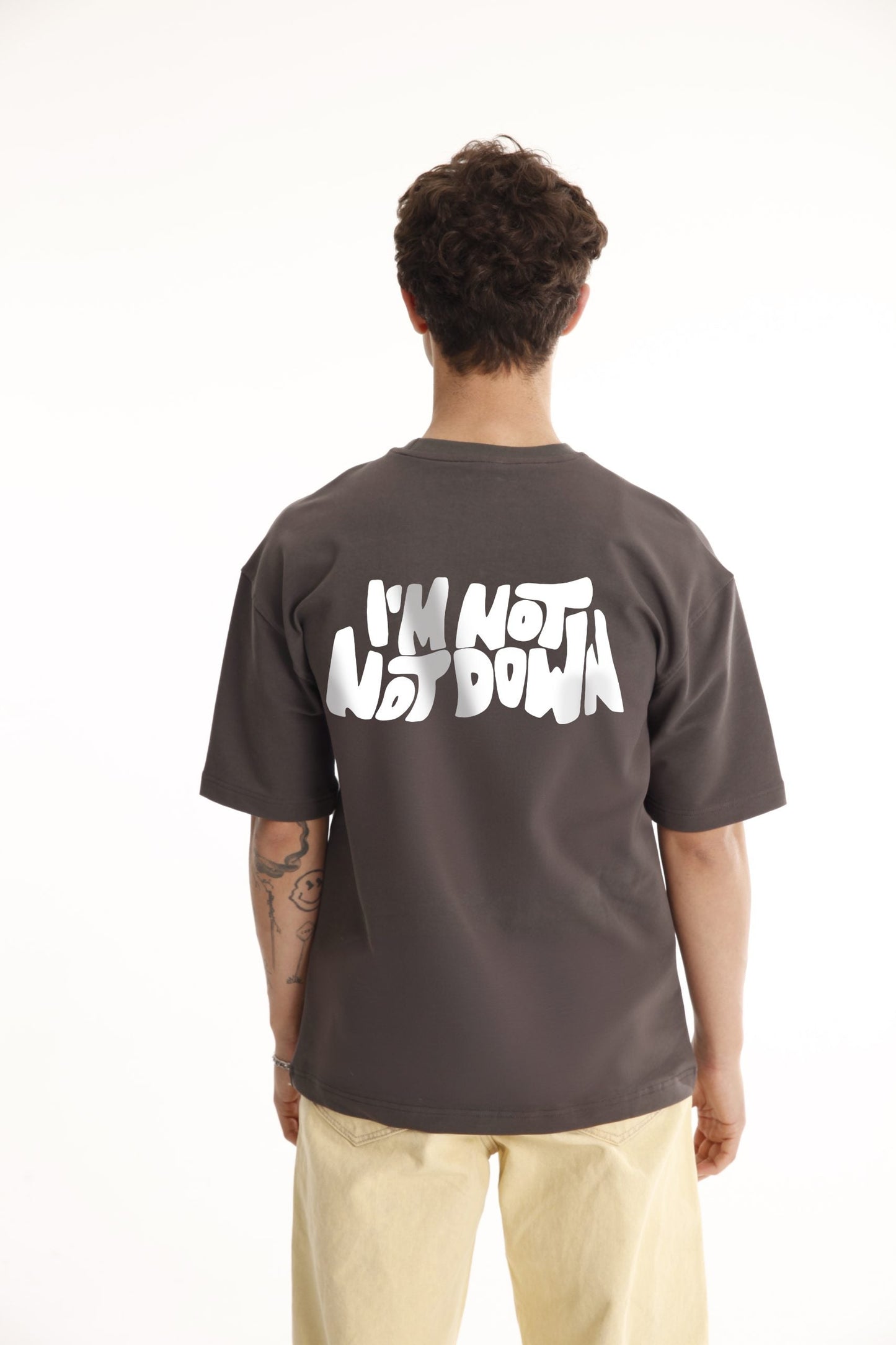 I`M NOT NOT DOWN BEDRUCKTES OVERSIZED T-SHIRT