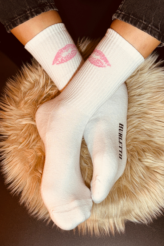 HURLETTH ROSA KUSS TENNIS SOCKEN