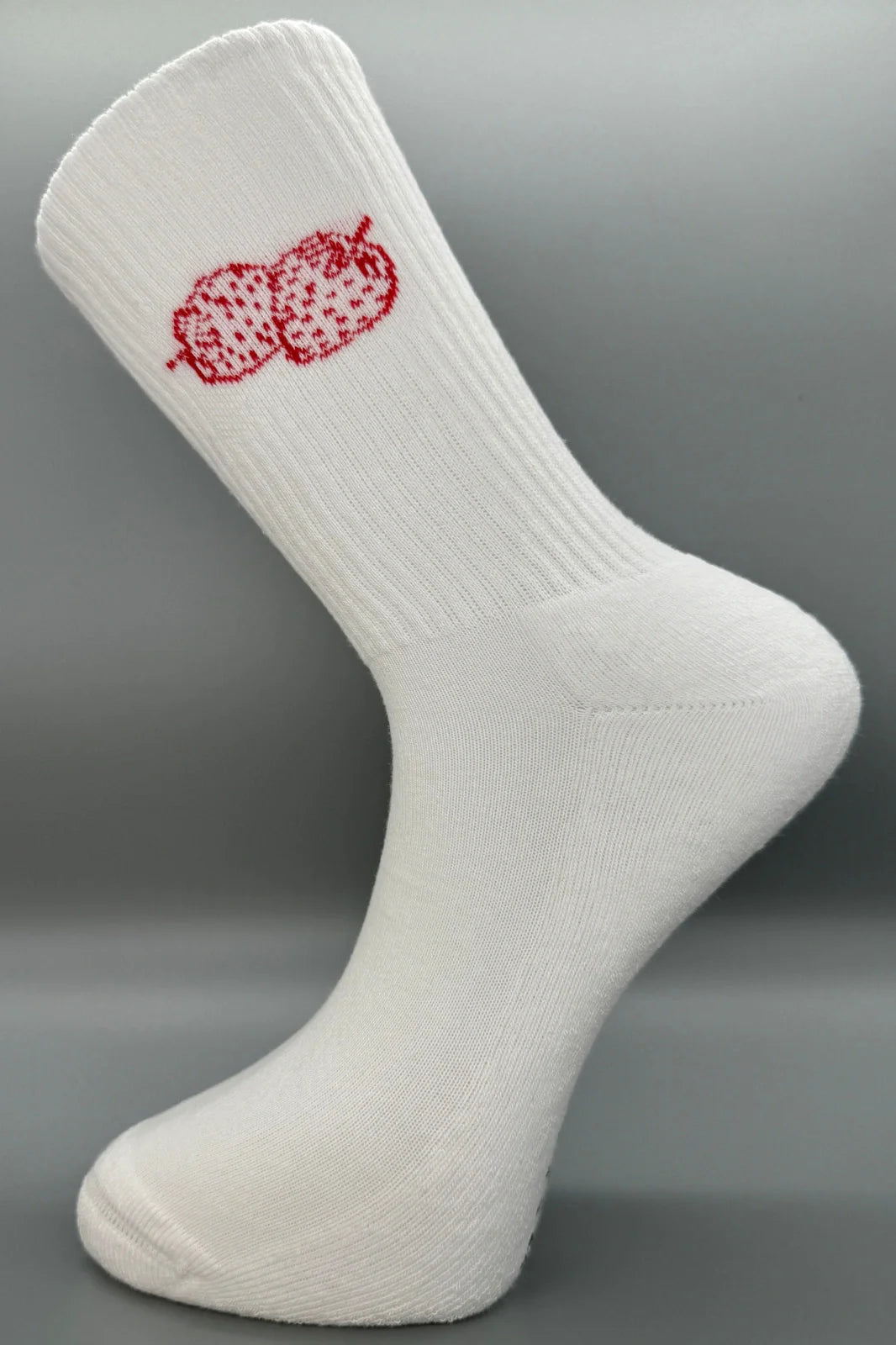 HURLETTH TENNISSOCKEN MIT ERDBEERMUSTER