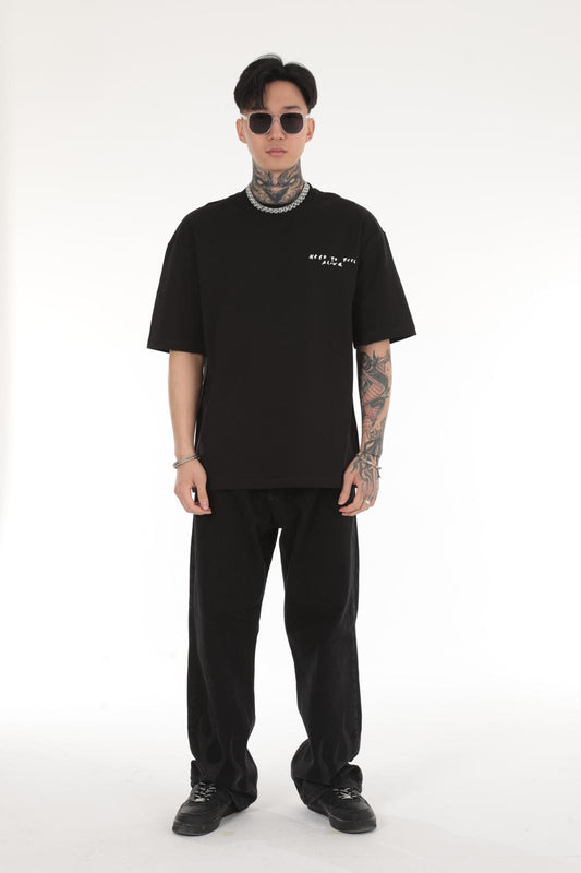 NEED TO FEEL ALIVE BEDRUCKTES OVERSIZE T-SHIRT
